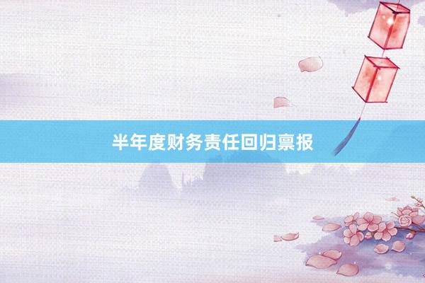 半年度财务责任回归禀报